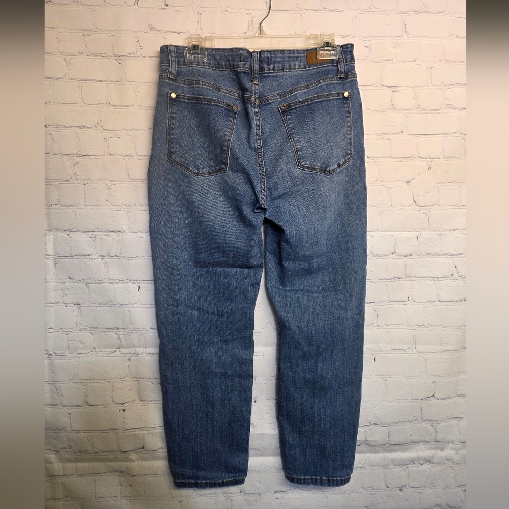 Judy Blue /  Abbey Relaxed Fit Blue Denim Jeans - Picture 5 of 8